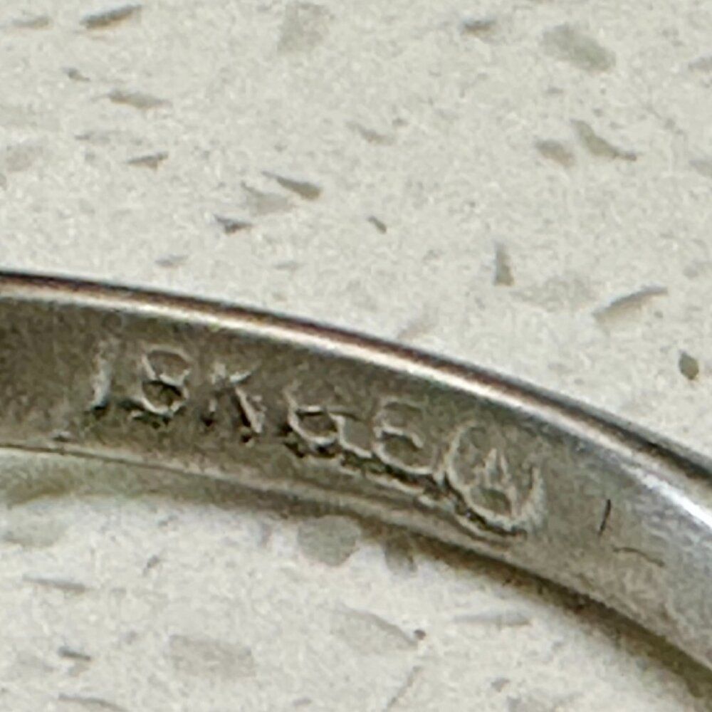 Large Green Gemstone Ring sz 6, with 18k GE Band - Picture 9 of 9